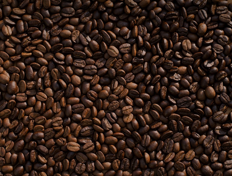 Grains de café torréfiés, origine Éthiopie